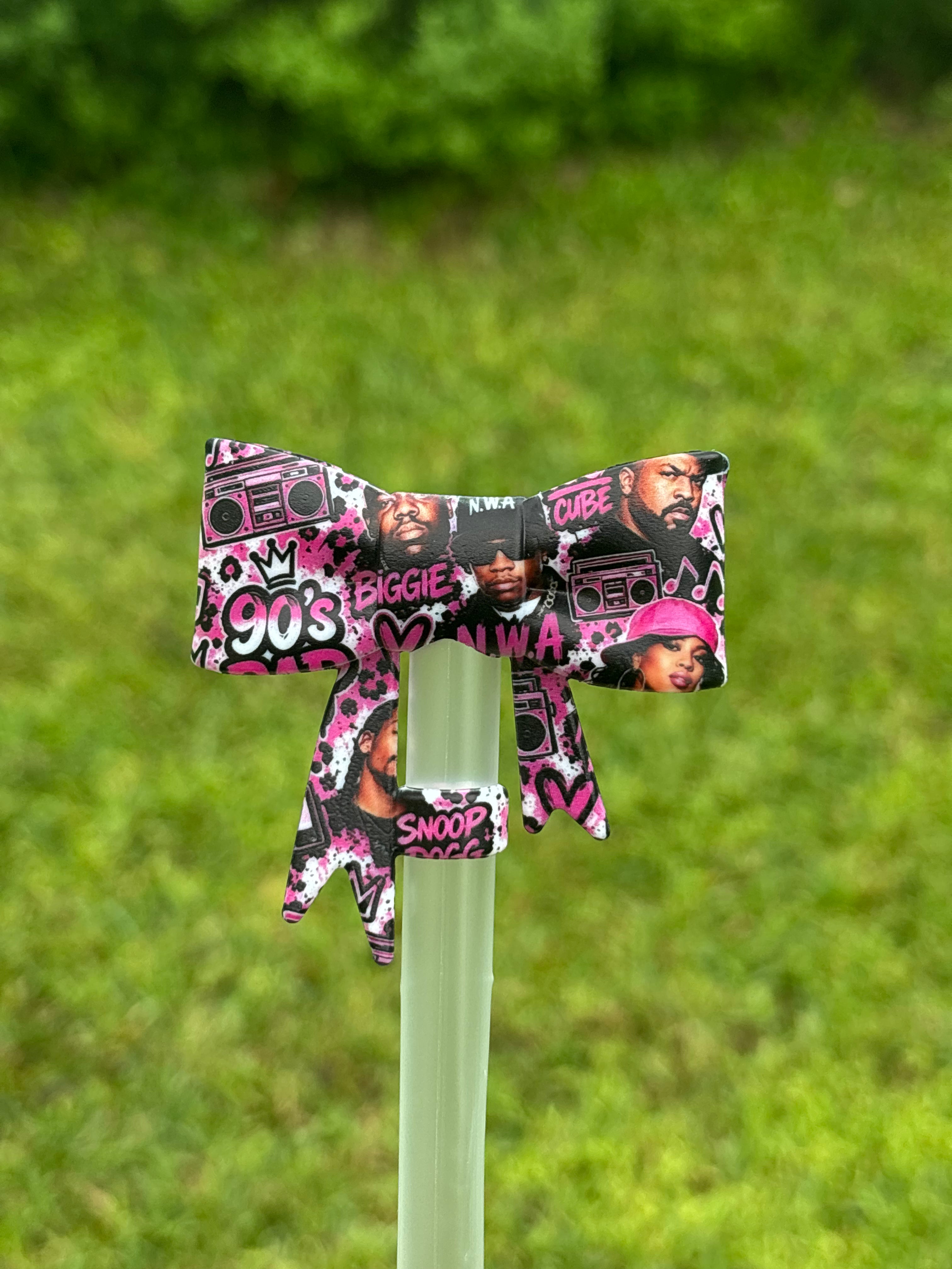 LD exclusive 90s straw topper bow #146