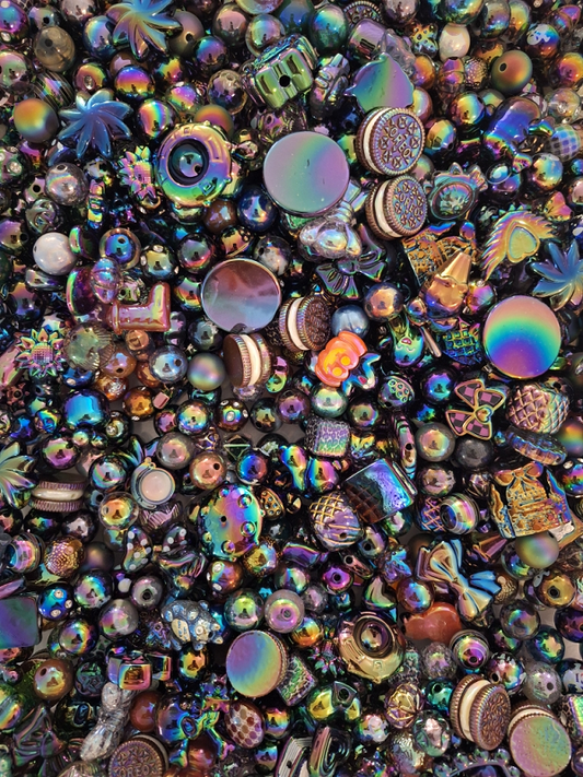 Oil Slick Mixed Beads