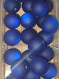 Blue matt arylic bead #28