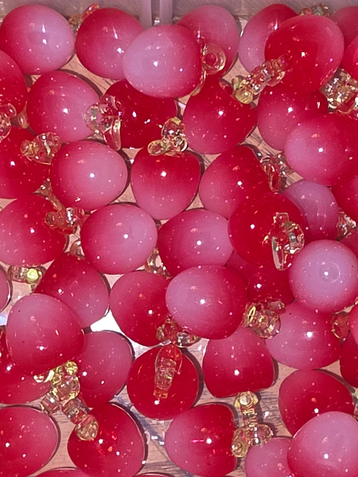 Red apple charm Arylic  #168
