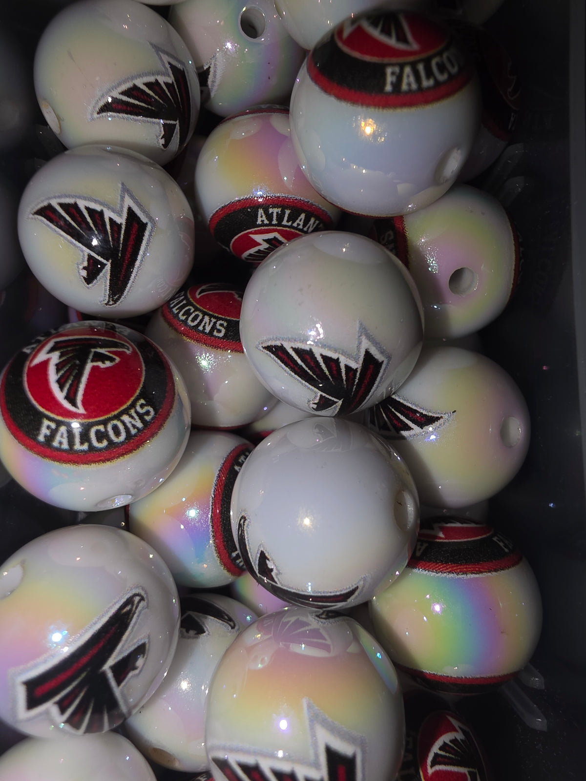 Random pick Atlanta Falcons mm acrylic bead #179