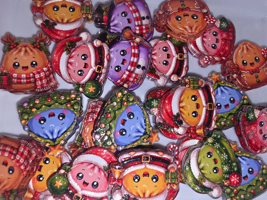 Christmas dumpling acrylic focal random pick #75