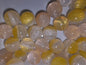 Yellow/ white  16  mm acrylic bead #242