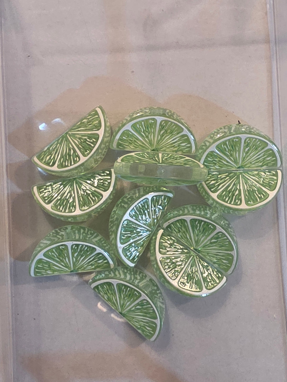 Lime acrylic focal #156