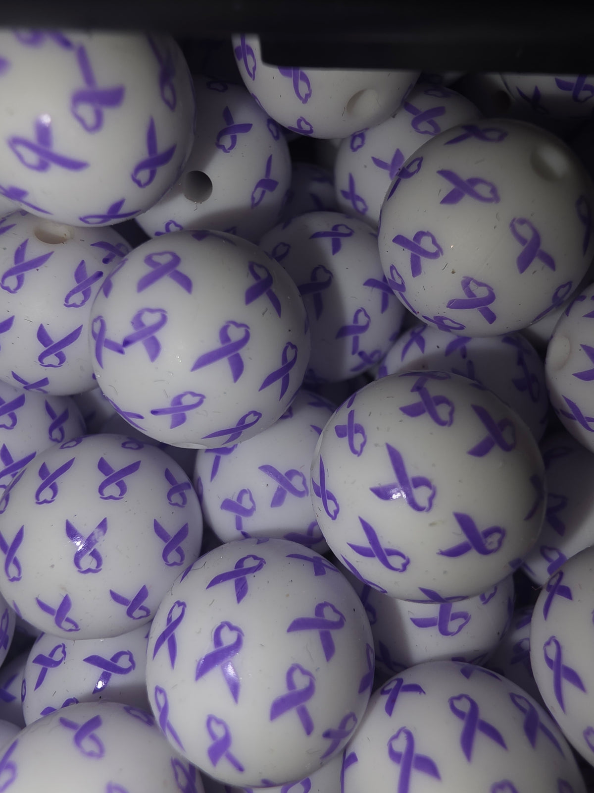 Silicone purple ribbon 16 mm #276