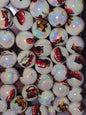 Random pick Arylic bead cars  16 mm #182