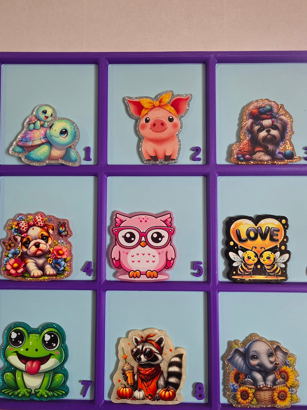 Acrylics bag mix  9pc #39