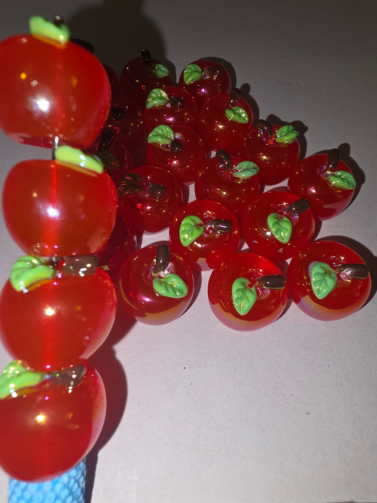 (#135)Red Apple bead