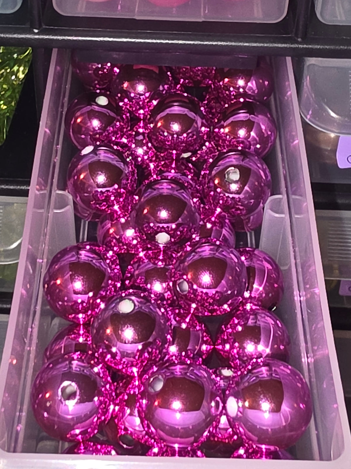 Purple  16mm acrylic bead #209