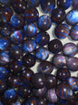 Blue /brown  16mm acrylic bead #279