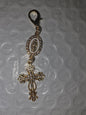 Cross with Guadalupe mini keychain #72