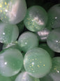 Green/white  16  mm acrylic bead #259