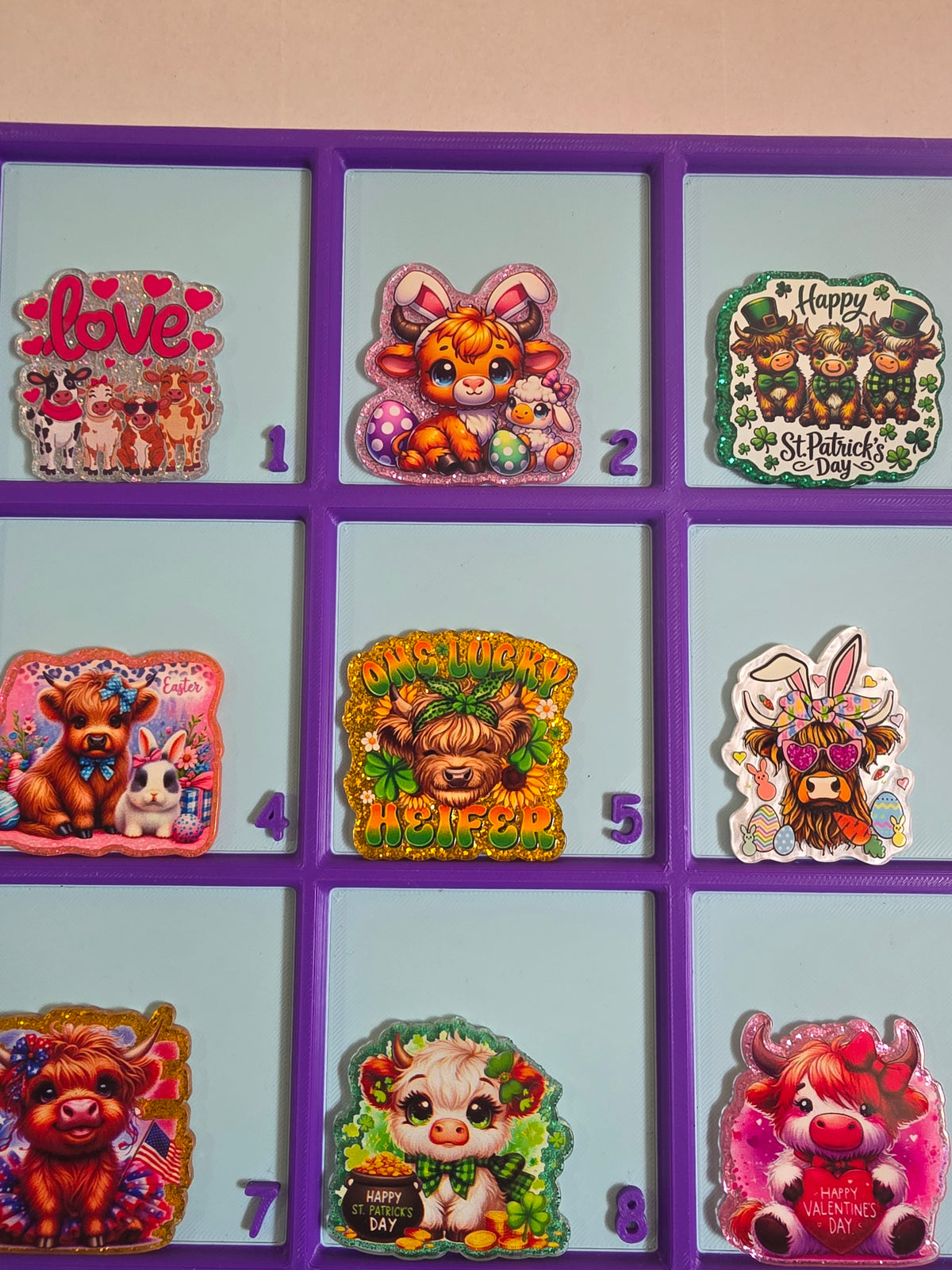 Acrylics bag mix  9pc #35