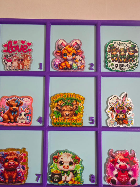 Acrylics bag mix  9pc #35